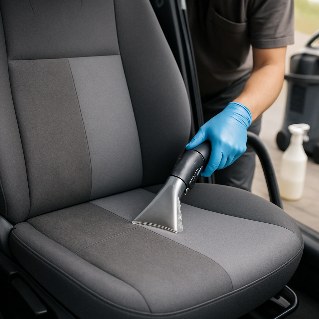 AlbisTeam Polsterreinigung und Fleckenbehandlung im Auto
